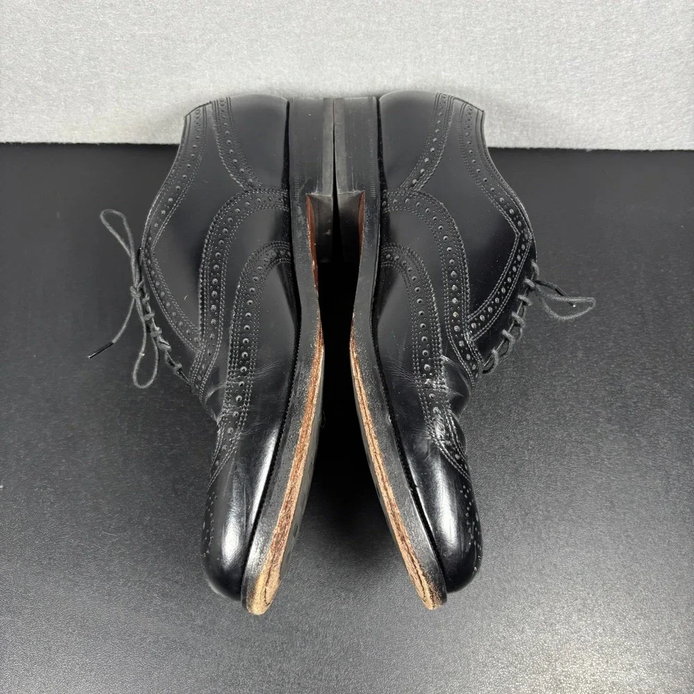 Florsheim Lexington Men's Wingtip Oxfords Black Leather Brogue Dress Shoes 8.5 D